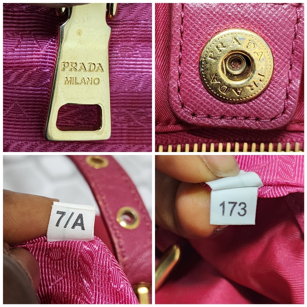 Prada Saffiano Leather Tote Bag Pink - Picture 5 of 13